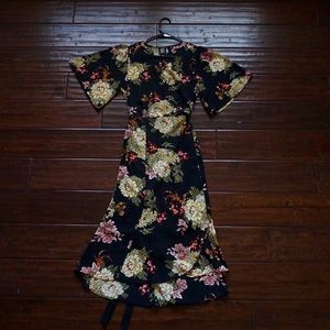 Bobeau floral summer wrap dress.